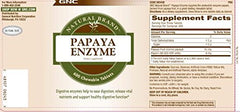 GNC Papaya Enzyme daily use for steady digestive support.