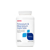 GNC Potassium and Magnesium Aspartate bottle with capsules supporting hydration balance