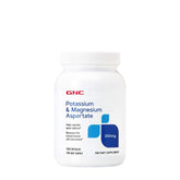 GNC potassium magnesium aspartate bottle, supporting hydration balance.