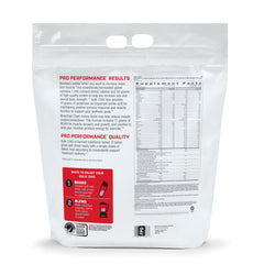 GNC Pro Performance Bulk 1340 label closeup showing protein and gluten-free claim