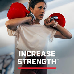 Gluten-free, micronized creatine powder dissolving easily in water.