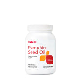 GNC pumpkin seed oil 1000mg softgel bottle for easy daily use