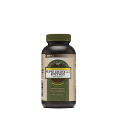 GNC Super Digestive Enzymes bottle supports protein digestion for better nutrient uptake
