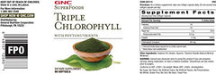 GNC Triple Chlorophyll softgel pour demonstrates easy swallowing with water.