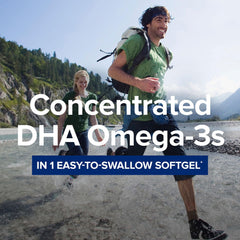 GNC Triple Strength DHA 1000 softgels—easy swallow and reduced fishy aftertaste.