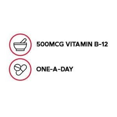 GNC Vitamin B-12 500mcg capsules ready for daily supplementation