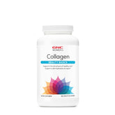 GNC Women's Collagen bottle cap view highlighting seal for freshness and trust.