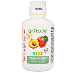 Go Healthy Kids Peach Mango bottle for daily immune-support