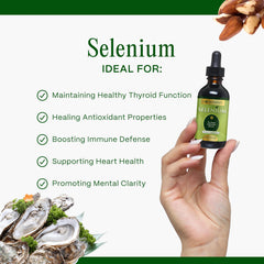 Go Nutrients Selenium Liquid Drops label front with ingredients and quality notes
