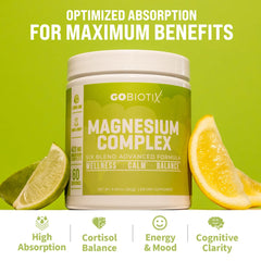 GoBiotix magnesium powder dissolving in water to create a refreshing drink