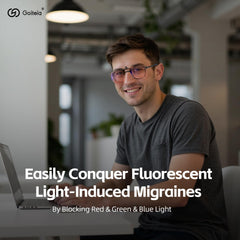 Goiteia clip-on for office use eases eye strain during long screen sessions