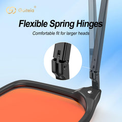 Goiteia frame and spring hinges ensure a comfortable fit.