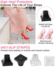 Golbylicc heel protectors with anti-slip bottom reduce noise while walking.