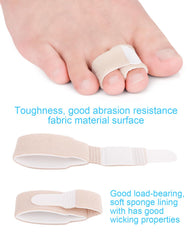 Golbylicc Toe Wraps closeup reveals breathable, skin-friendly fabric.