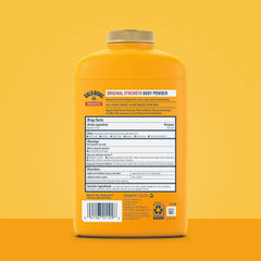 Gold Bond medicated powder pour spout enables easy application and absorption.