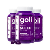 Goli Dreamy Sleep Gummy bottle front supports a calm nightly routine.