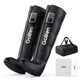 golifen cordless leg compression massager worn for on-the-go relief and comfort