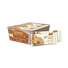 GoMacro MacroBar Salted Caramel Chips bar front; ideal for on-the-go vegan protein.