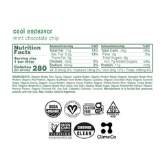 Close-up of GoMacro Mint Chocolate Chip MacroBar: mint and chocolate, protein-packed.