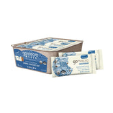GoMacro Oatmeal Chocolate Chip MacroBar pack showing organic plant-based protein for on-the-go snacking.