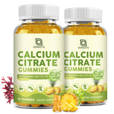 GONGOTA calcium citrate bottle with pineapple gummies for bone health support