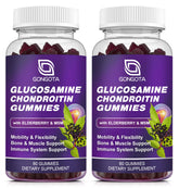 GONGOTA glucosamine chondroitin gummies bottle label for daily mobility.