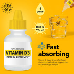 Good Raz D3 Drops added to coffee with neutral taste.