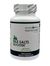 GOODAPPLE NUTRITIONALS Bile Salts Booster bottle front with compact capsules for flexible dosing