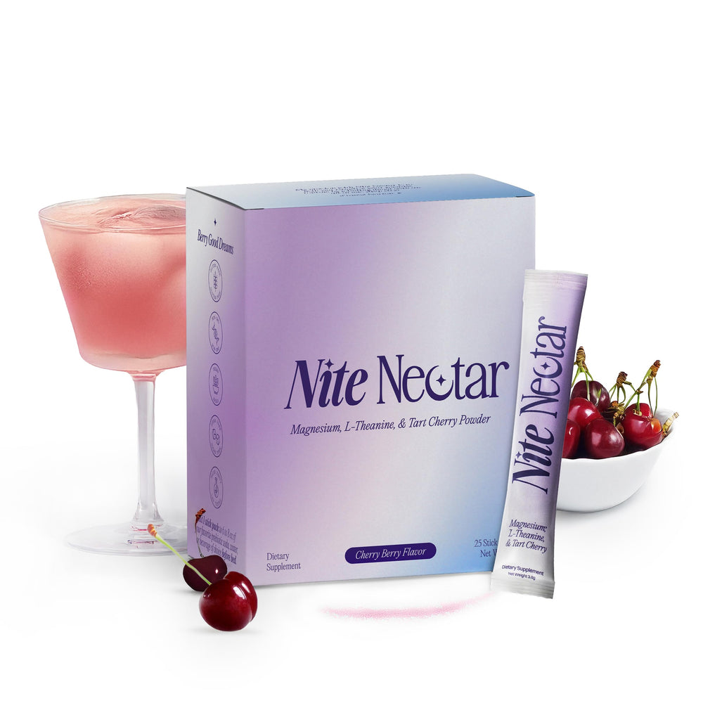 Goodi Naturals Nite Nectar bottle and packaging showcasing a calming nightly routine.