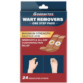 Goodnites Wart Remover Pads box front for at-home wart care