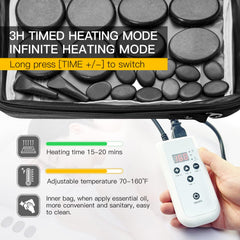 Goodtar electric heater control panel for precise temperature during sessions.