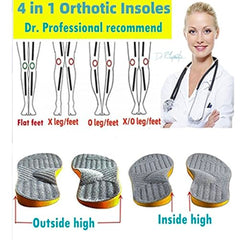 Goofort flat feet arch support insole provides stability for daily walking.
