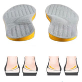 Goofort posture-correcting orthotic insoles provide 4-in-1 gel support for alignment.