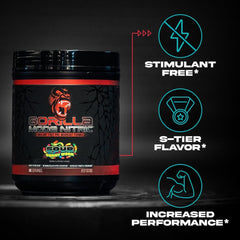 Gorilla Mind Nitric mixed in water with smooth texture and clear color.