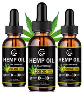GORNVB Hemp Oil 3-pack bottle with easy dropper for daily use.
