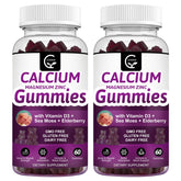 GORNVB bottle of calcium magnesium zinc gummies for tasty mineral support