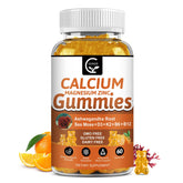 GORNVB calcium gummies orange bottle for easy daily bone support.