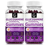 GORNVB glucosamine chondroitin gummies bottle showing bite-sized chews for joint comfort.