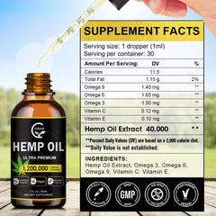 GORNVB hemp oil 2-pack bottle pour highlighting easy dropper use for calm.