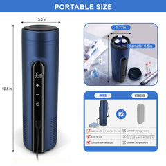 Gosemai insulin pen cooler case interior fitting three pens and accessories