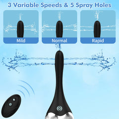 Govkis transparent PET bottle with anti-backflow valves for cleaner use.