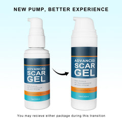 Gowgaw Scar Gel being applied to scar for smooth texture and comfort