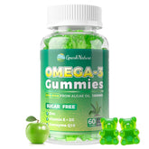 GparkNature algae omega 3 gummies bottle showing vegan DHA and EPA support