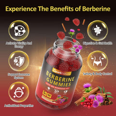 GparkNature Berberine Gummies on spoon for easy daily intake