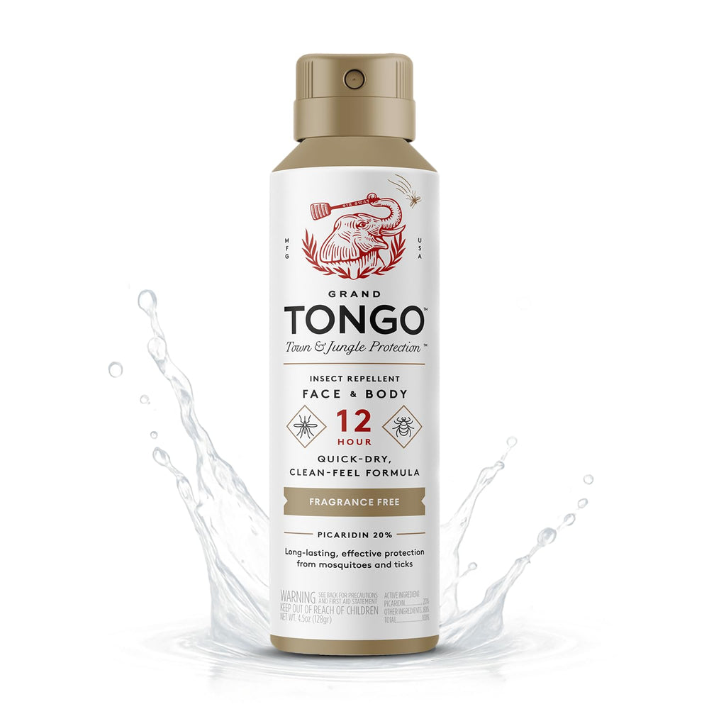 Grand Tongo DEET-Free insect repellent bottle pour for reliable outdoor protection