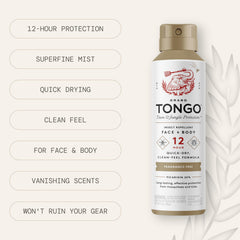 Grand Tongo fragrance-free label highlighting 20% picaridin formula