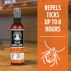 Grandpa Gus's plant-based actives blend image showcases Geraniol, Lemongrass, Peppermint.