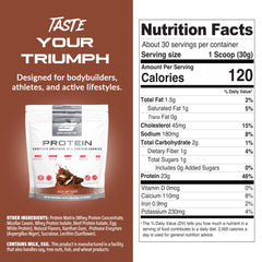 Granite Nutrition salted caramel shake pours to illustrate fast and slow-release protein blend.