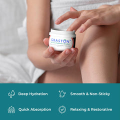 Graston Vitamin E Emollient texture closeup on smooth cream