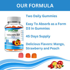 Greenfield Nutritions Halal-certified Vitamin D3 Gummies label emphasizes purity and safety